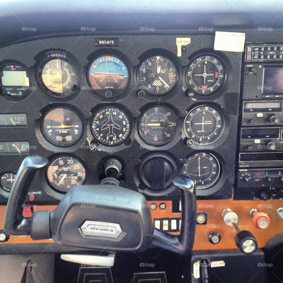 Cockpit . Cockpit Cessna 172 