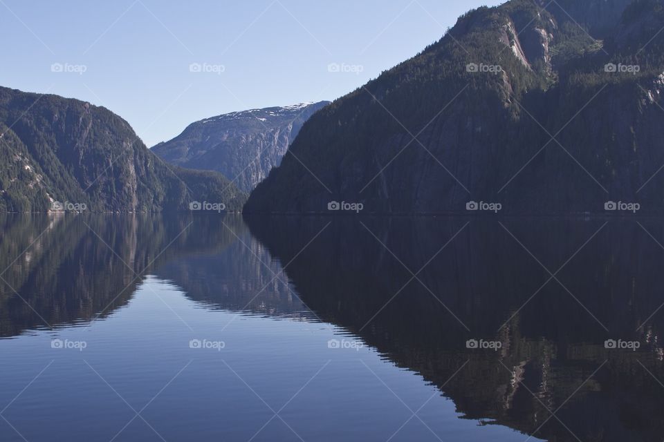 You feel small near this Alaskan fiords 