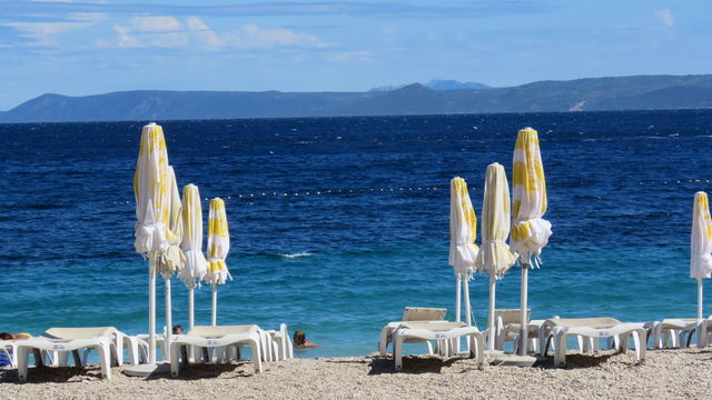 Beach umbrellas