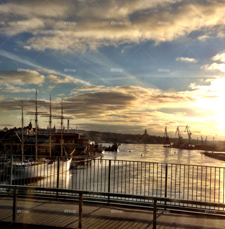 Afternoon sun in Gothenburg
