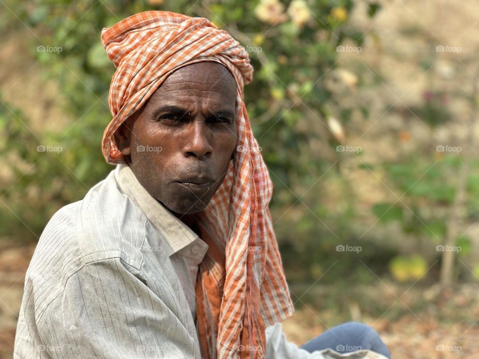 Closeup shot of a worker