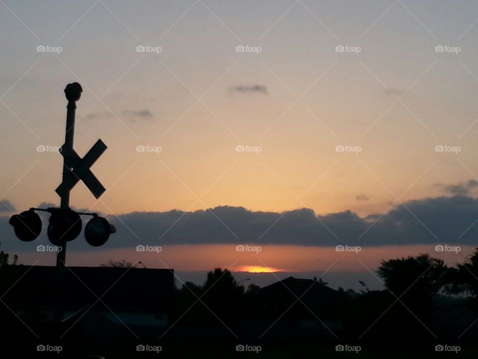 Sunrise over the tracks