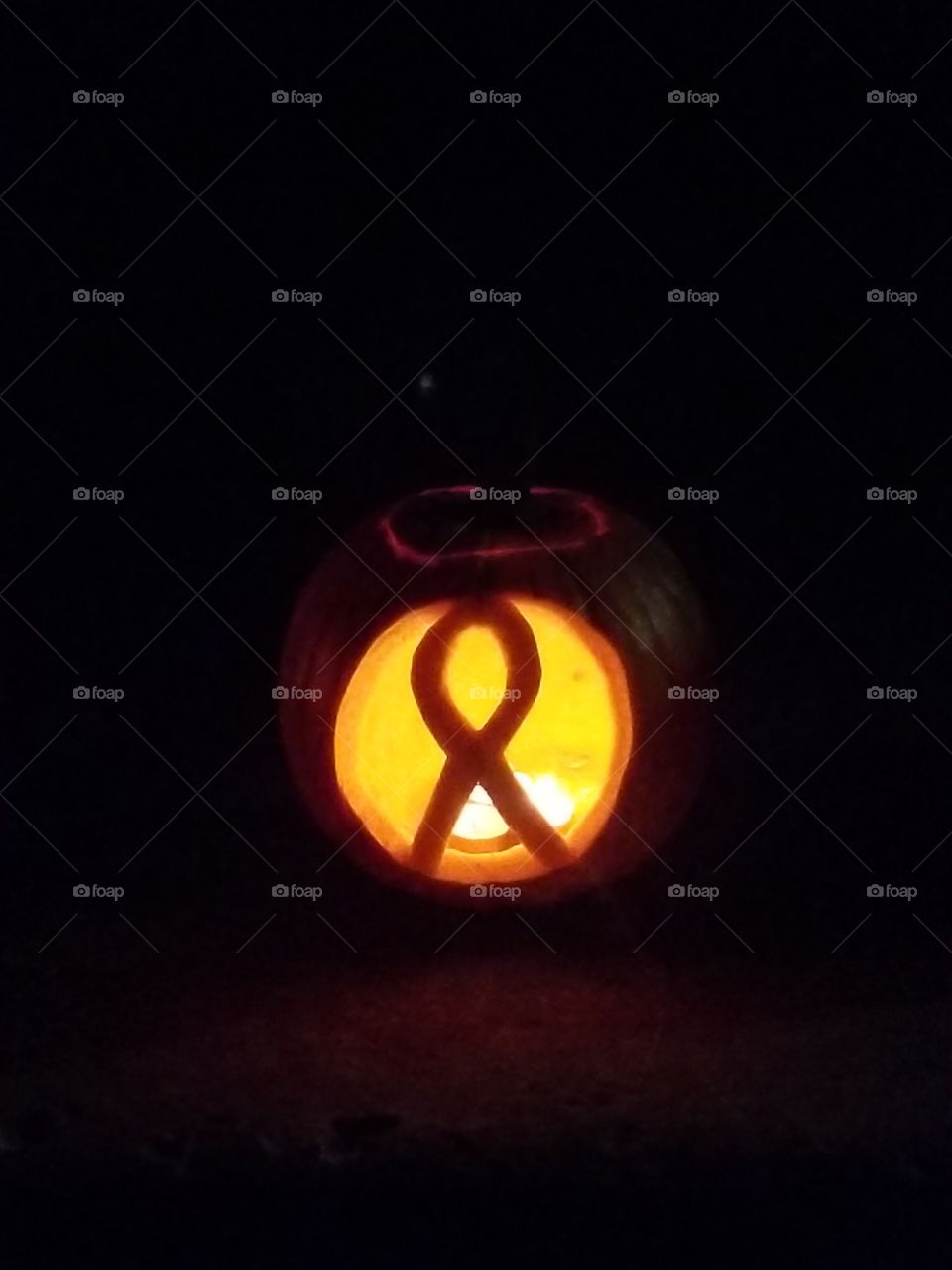 cancer hope jack-o-lantern