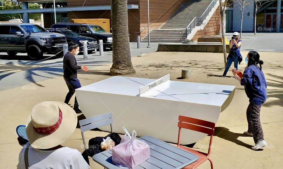 Ping pong table at the park