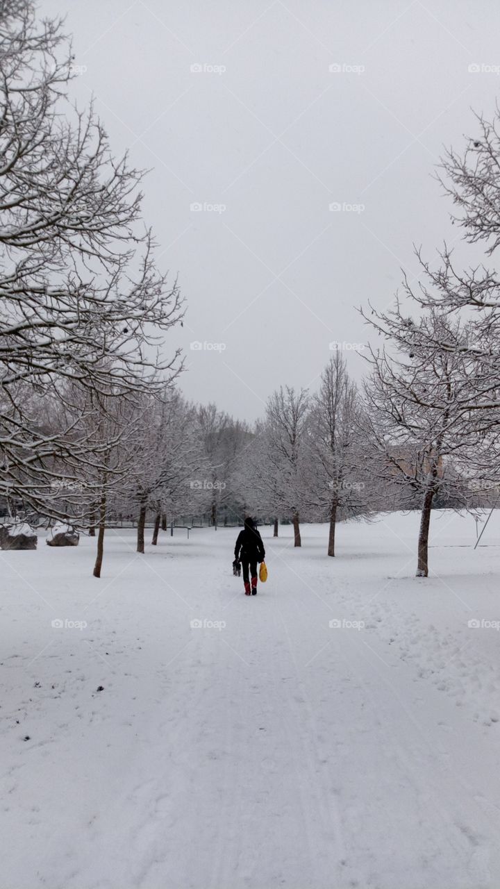 Camminare sulla neve