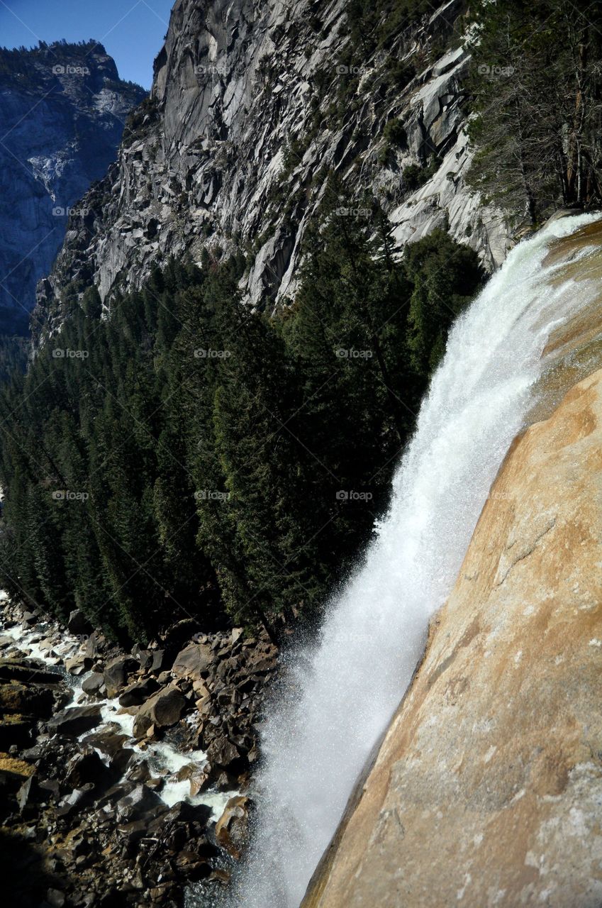 Hiking along the waterfalls