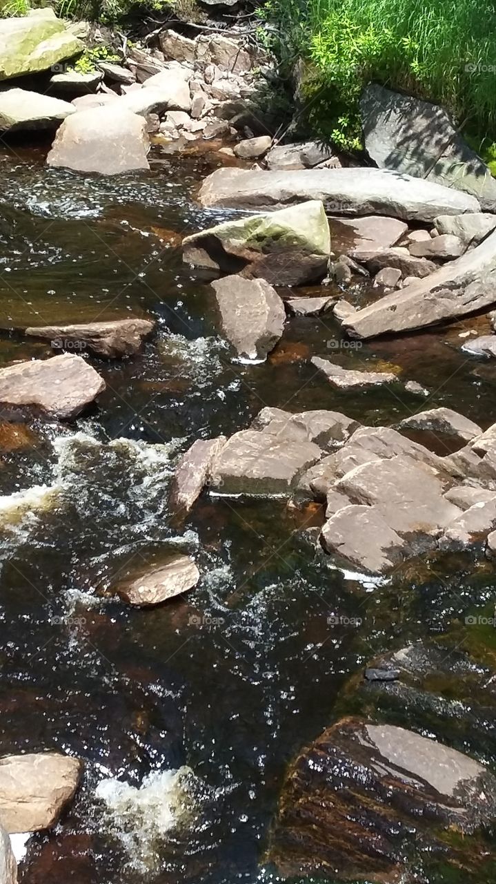Water, River, Rock, No Person, Stream