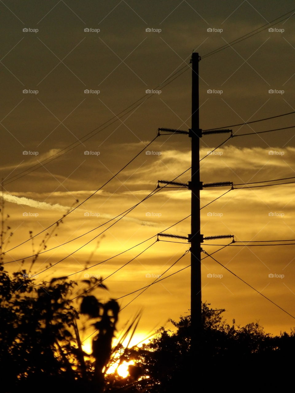 towers and power lines