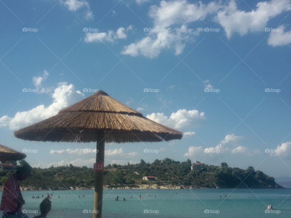 Beach,sand and sea in Greece