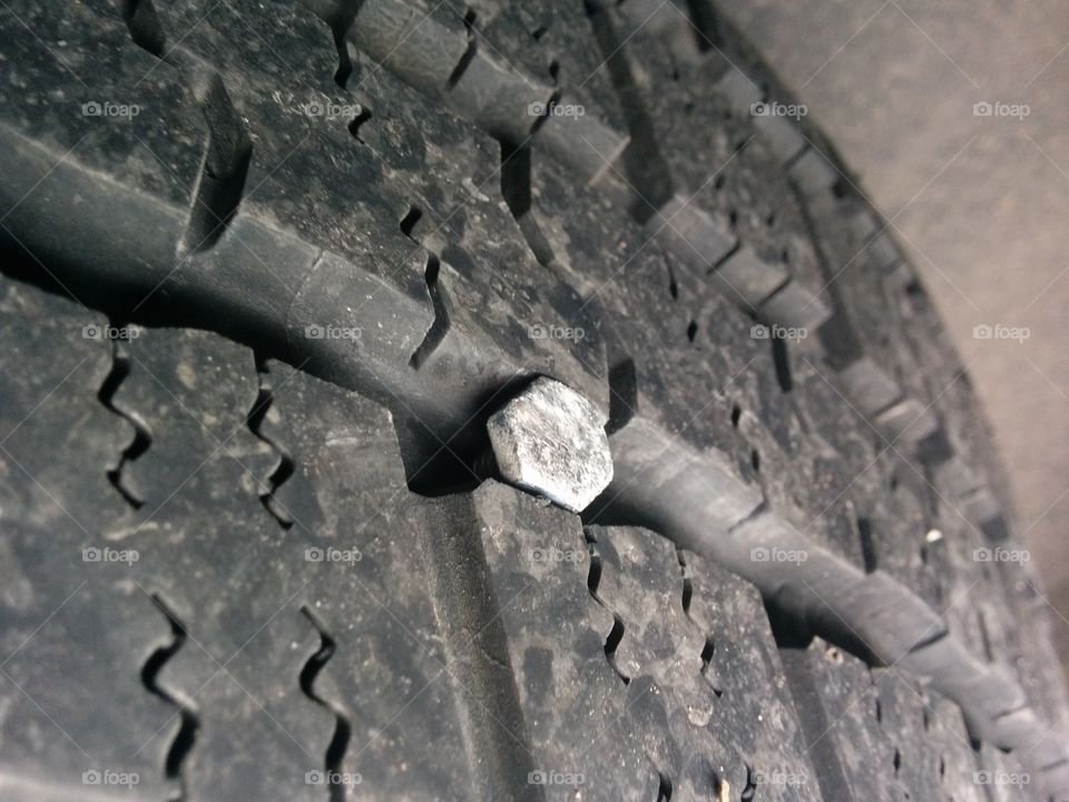 Bolt in Tire