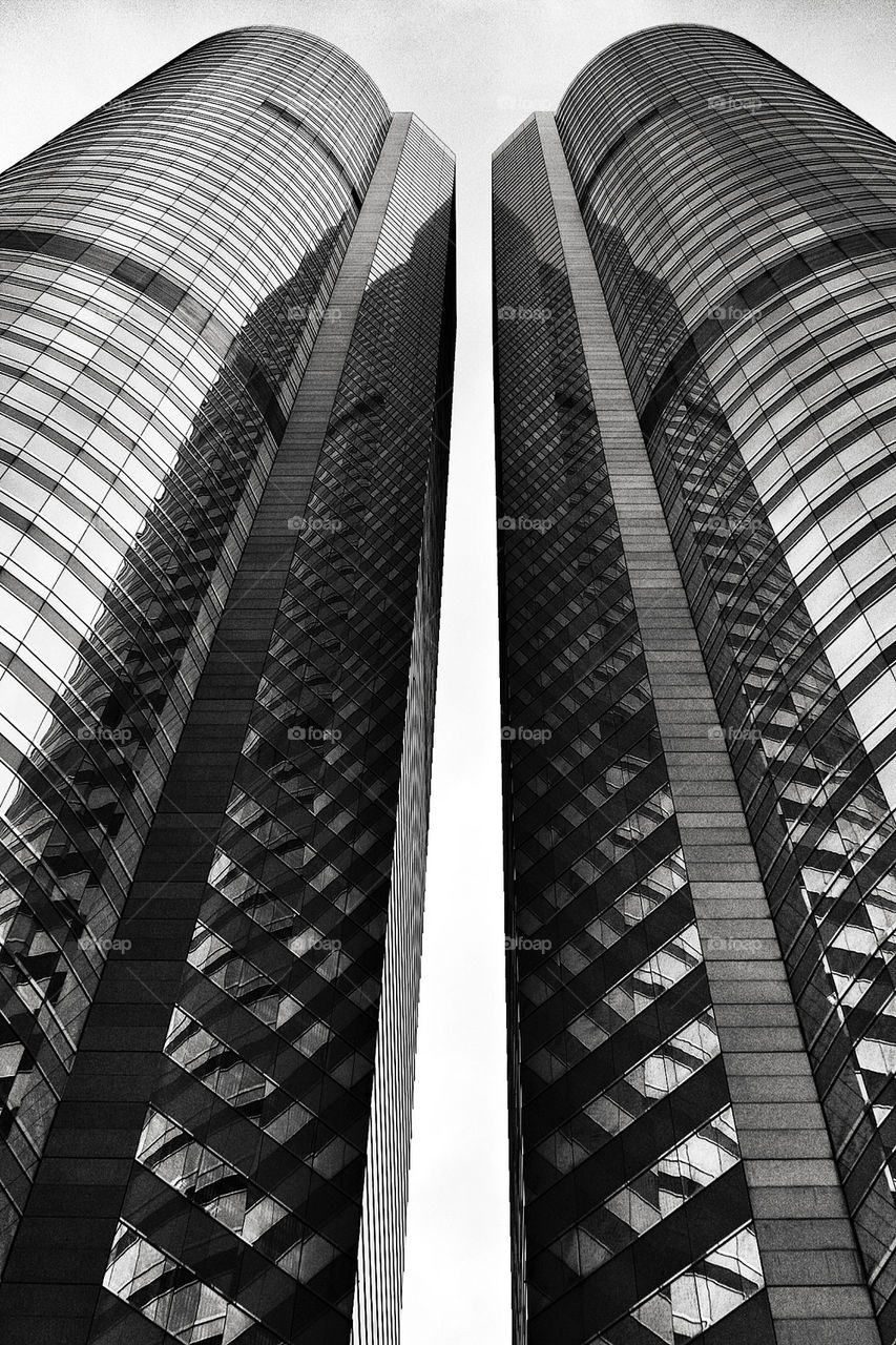 china buildings lines skyscraper by olijohnson