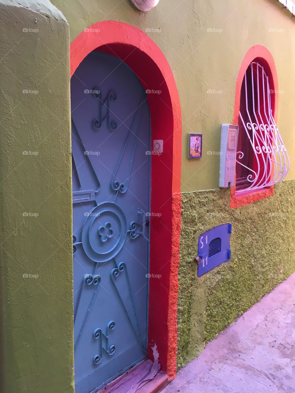 Door and window of colors