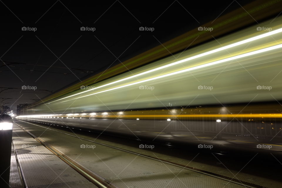 High-speed train journey