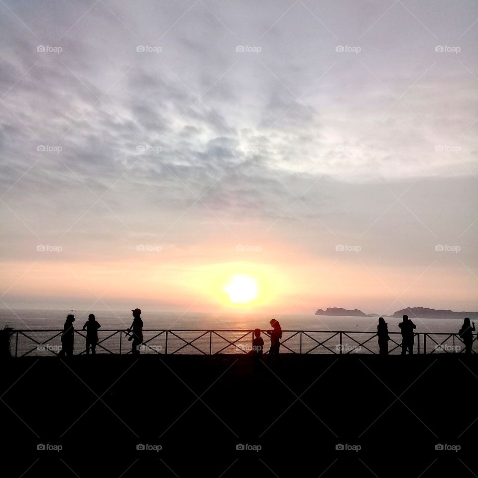 Atardecer en Lima, Perú