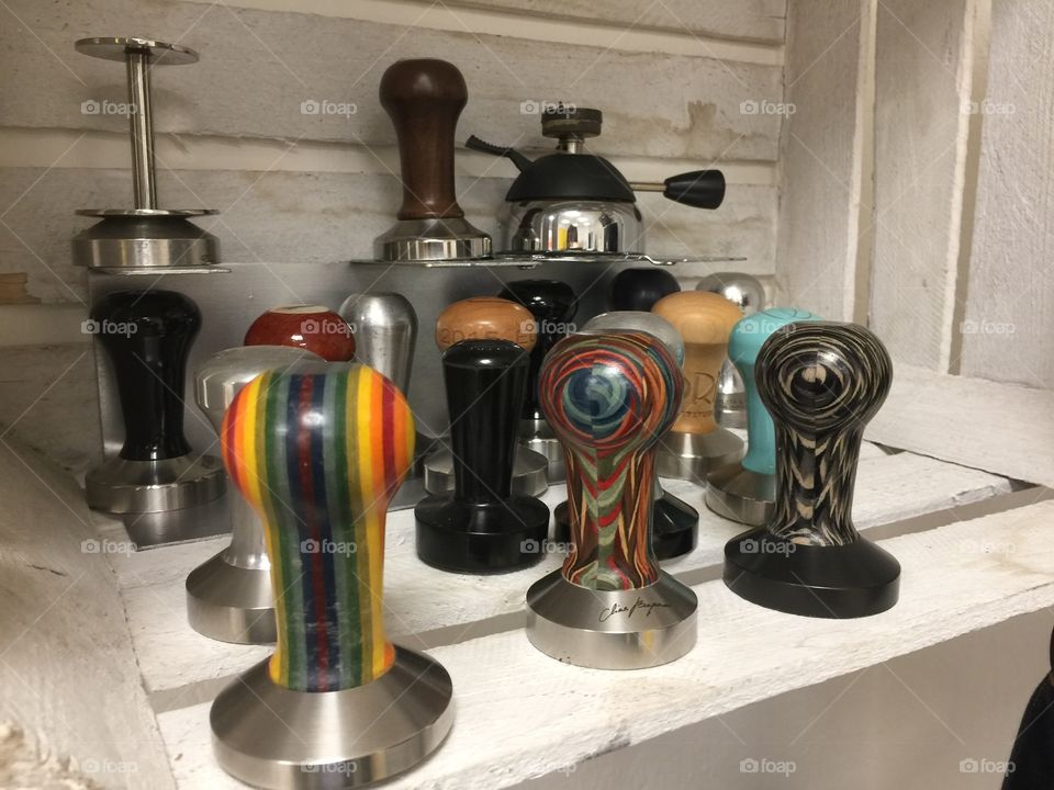 Grind and tap for a perfect cup of “joe”