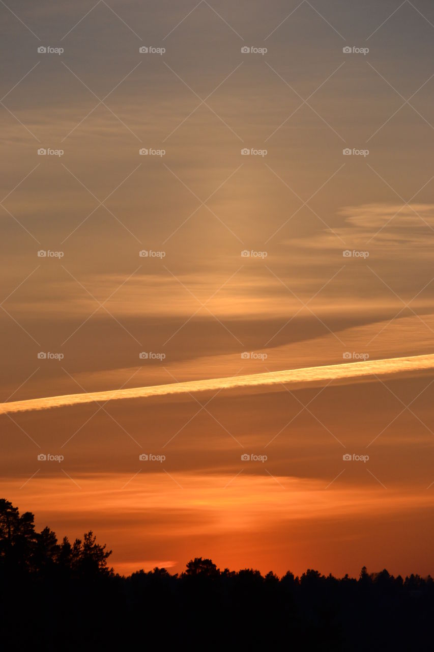 Incredible sunset outside my window