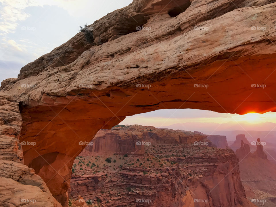 Mesa Arch is Utah at Sunrise 