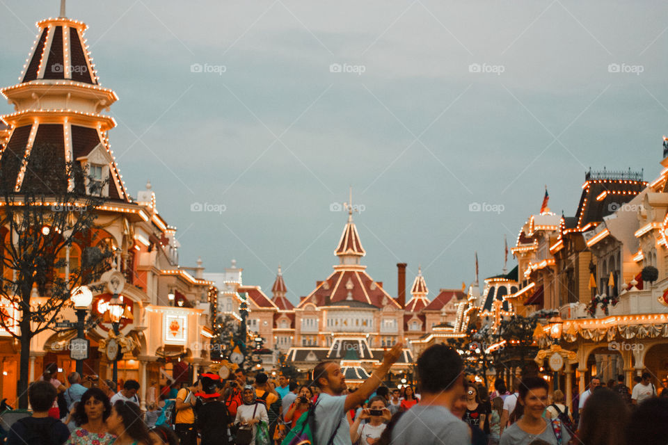 Amusement park Disneyland in Paris