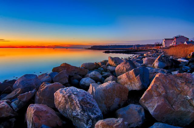 sunrise at Greenwich bay
