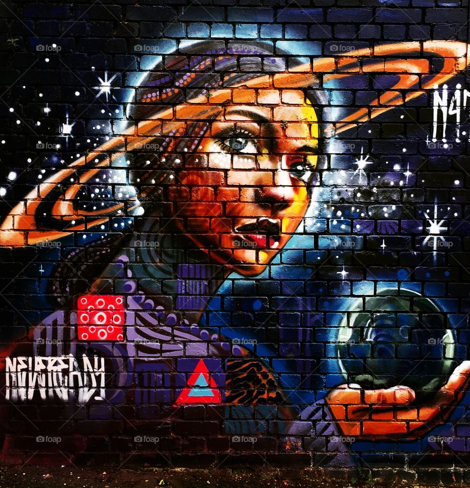 Brighter filter on Birmingham street art! U.K. 