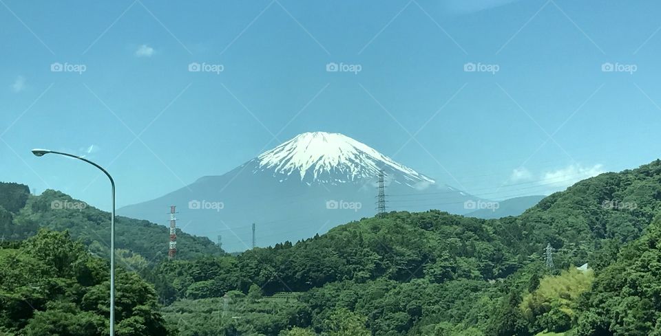 Mount Fuji from afar