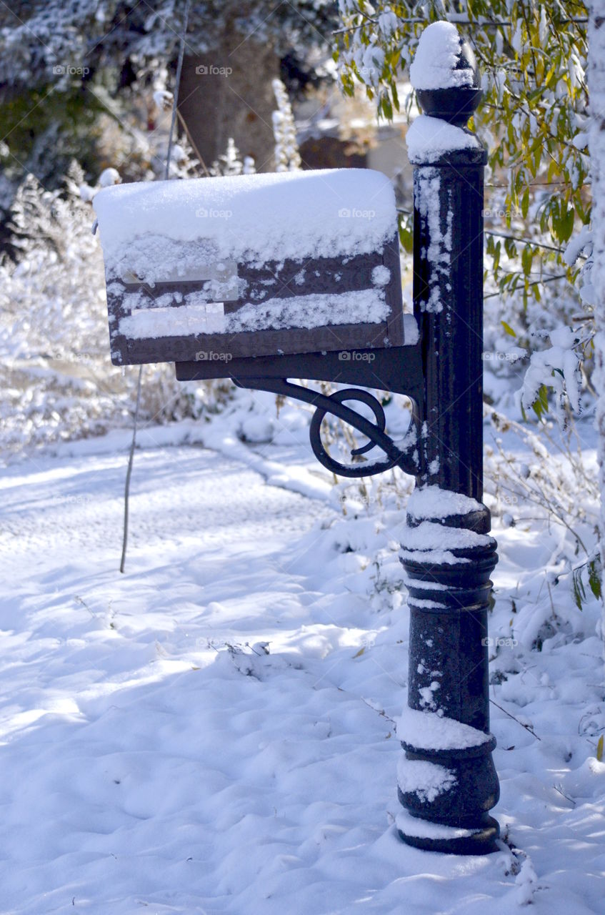 Mailbox in winter