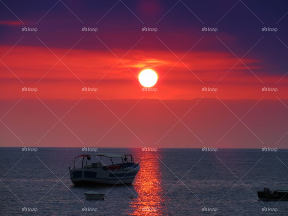 Boat kissed by the Sun. ( Praia -  Italy ).