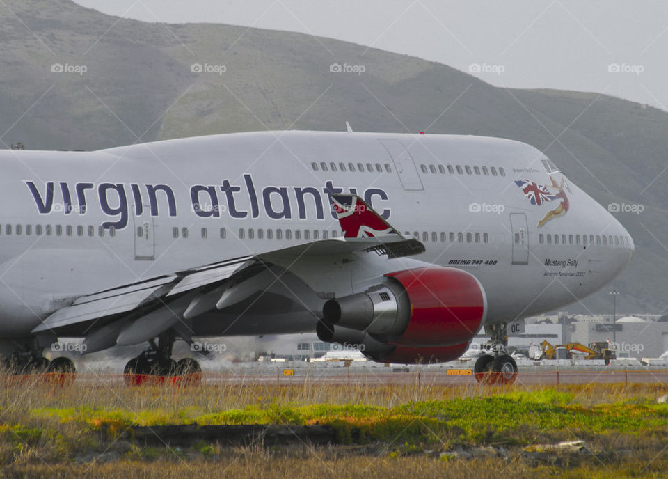 VIRGIN ATLANTIC AIRWAYS B747-400 SFO SAN FRANCISCO CALIFORNIA