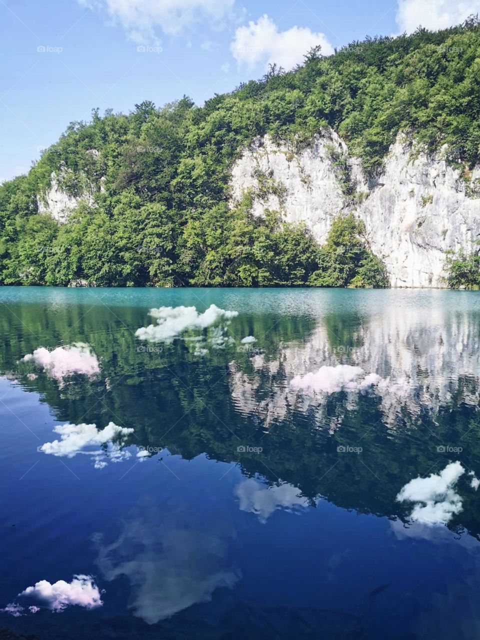 Croatia National Park effect of clouds on water.