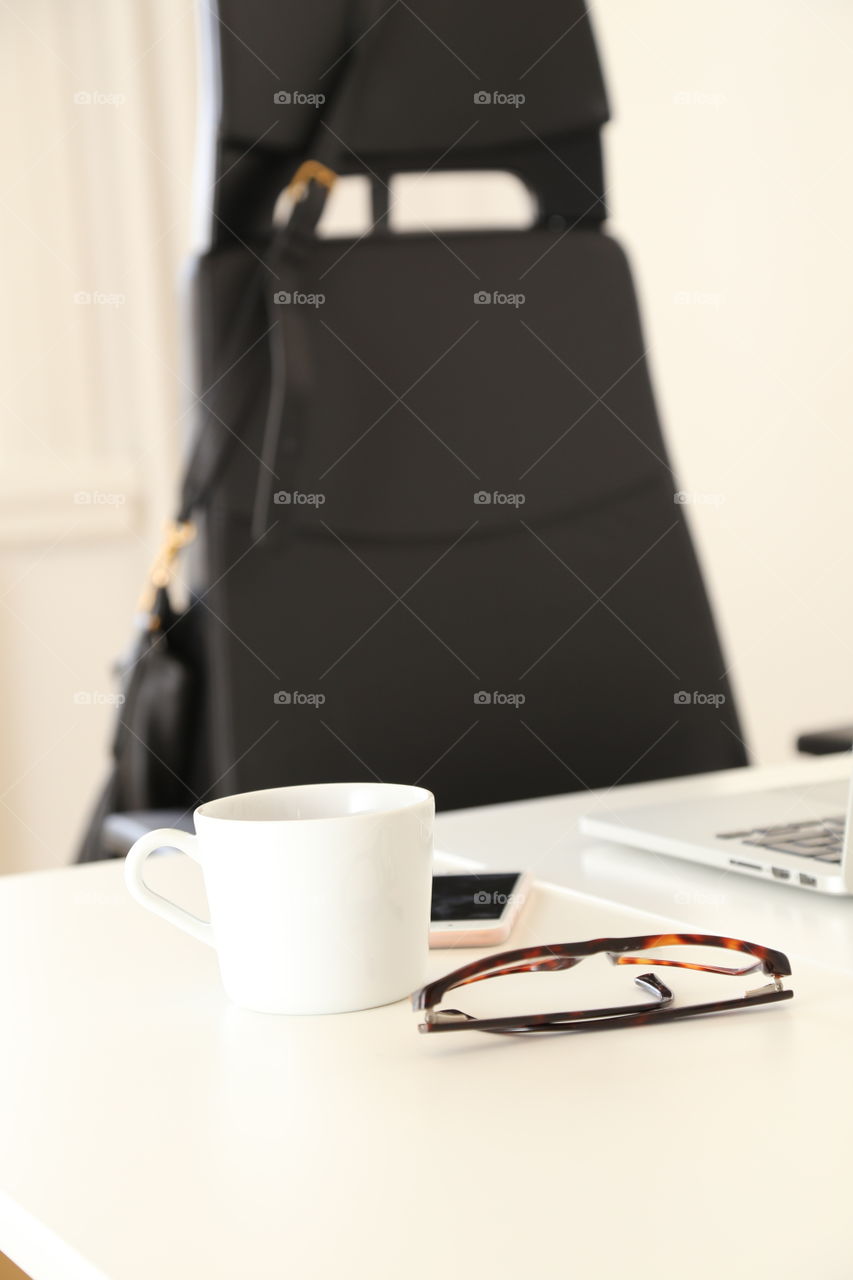 Office interior on the desk