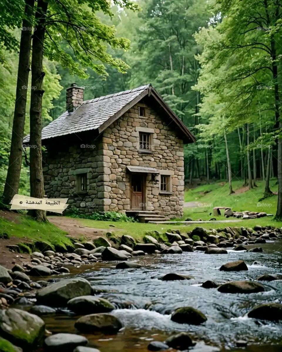Glory be to God, the magnificent and picturesque view and the natural green trees are a view that is nothing more wonderful than it