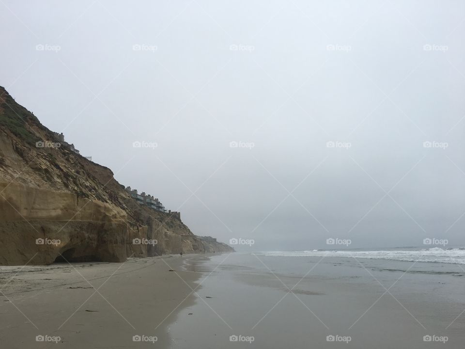 Grey shoreline 