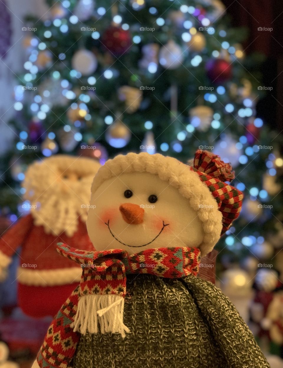 Santa and the snowman 