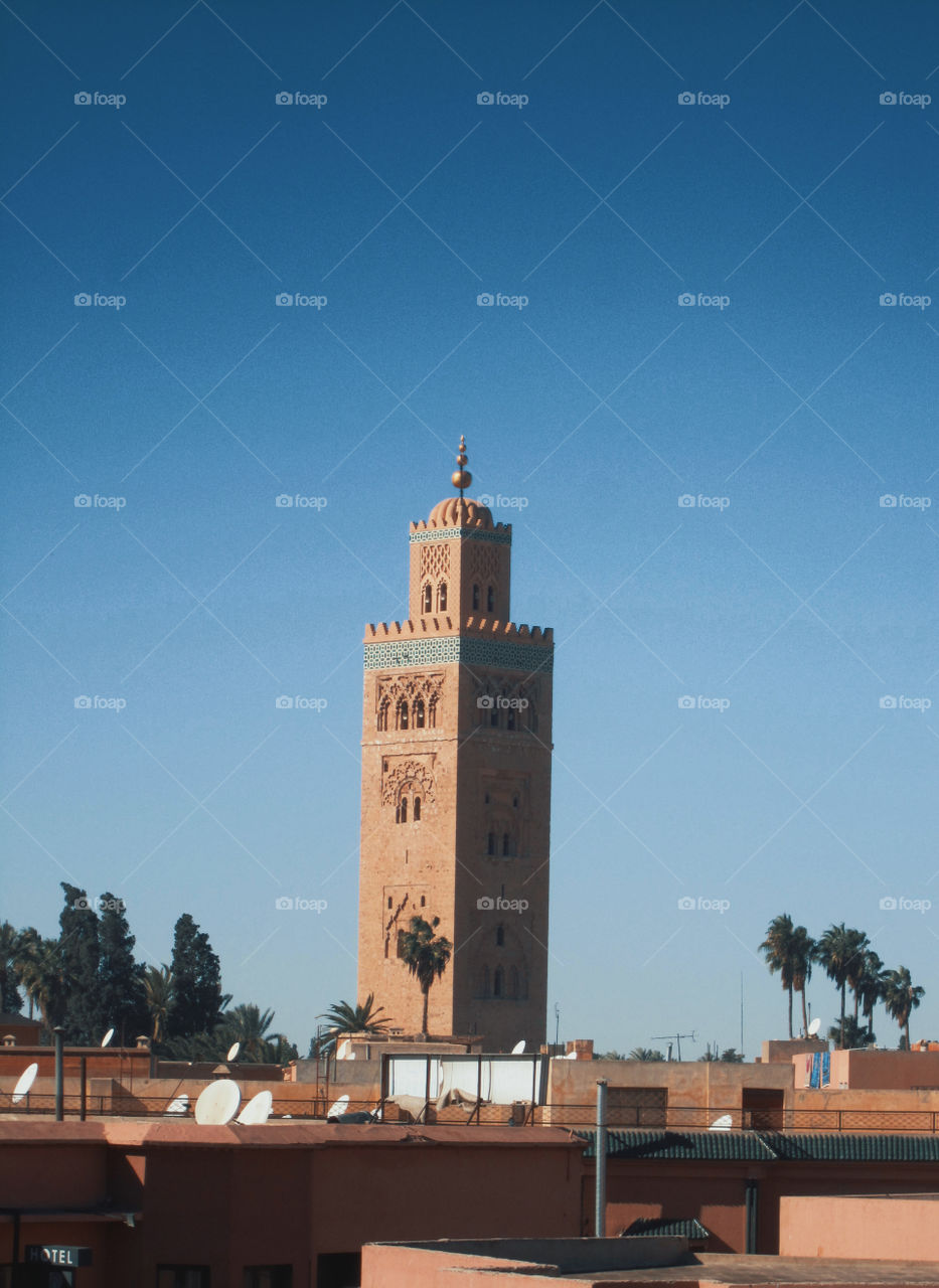 Mosque  koutoubia Marrakech city