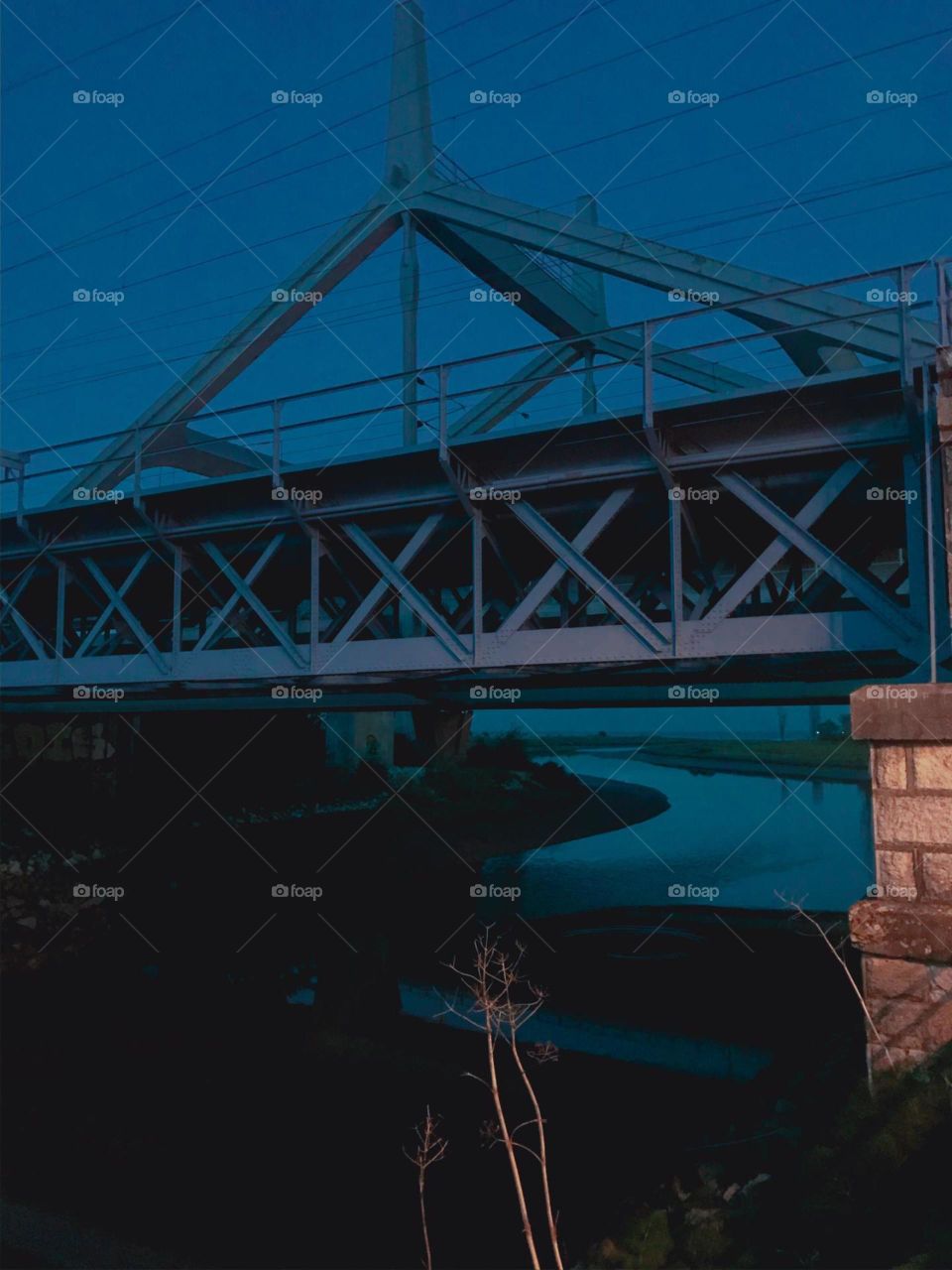 the bridge in the evening