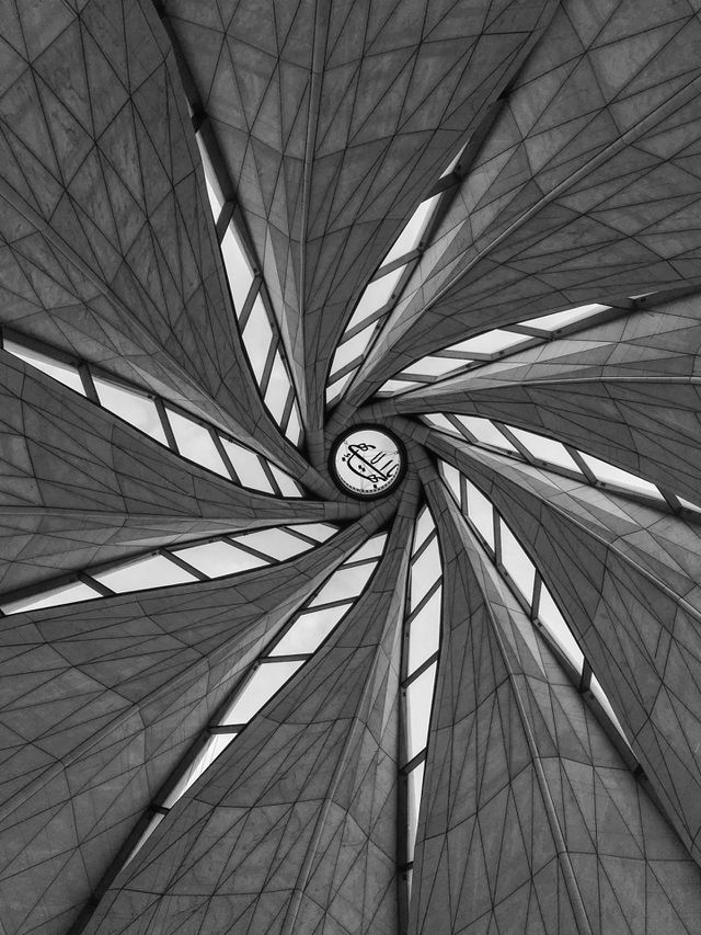 black and white architectural detail