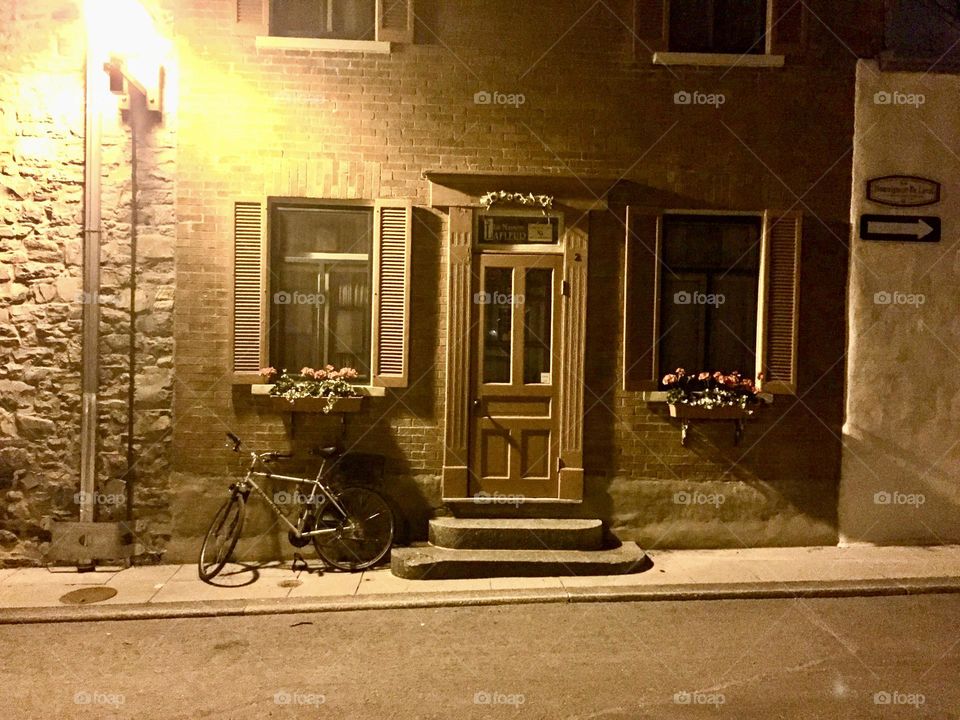 An evening in the old town of Quebec City.