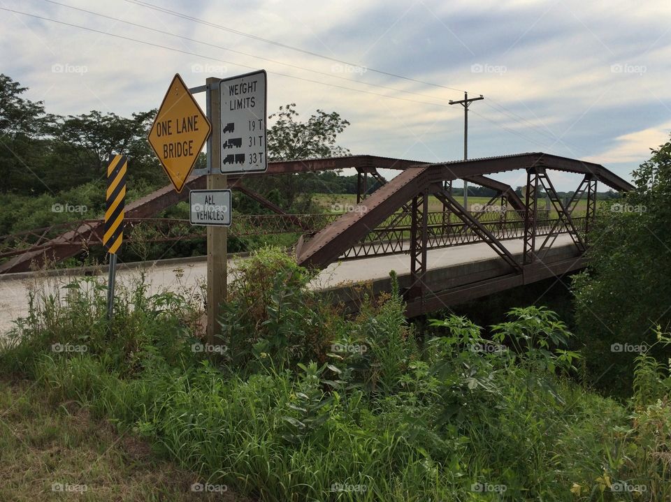 265th Street Bridge over Freddeke Creek in Butler County, Iowa. Built 1955. Parker Pony Truss bridge. 