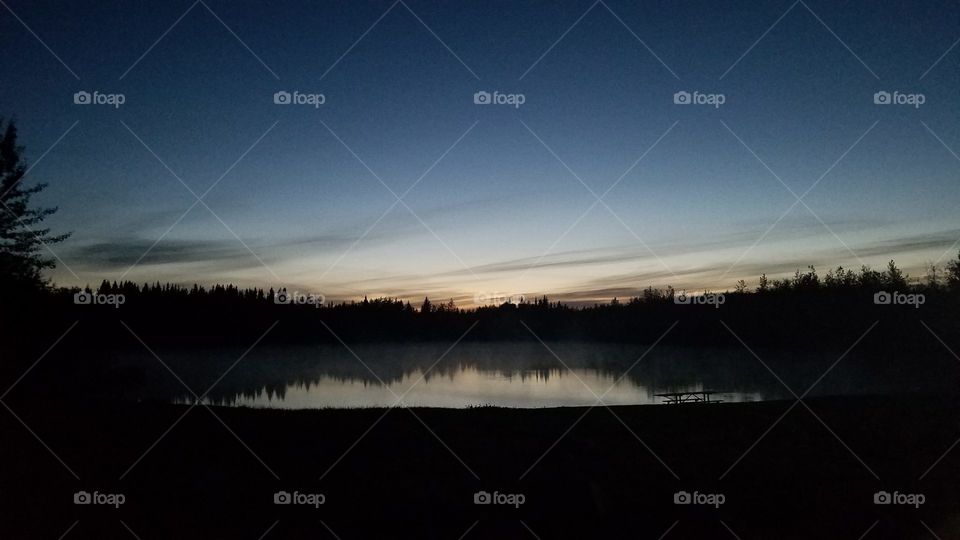 reflection off swimming hole