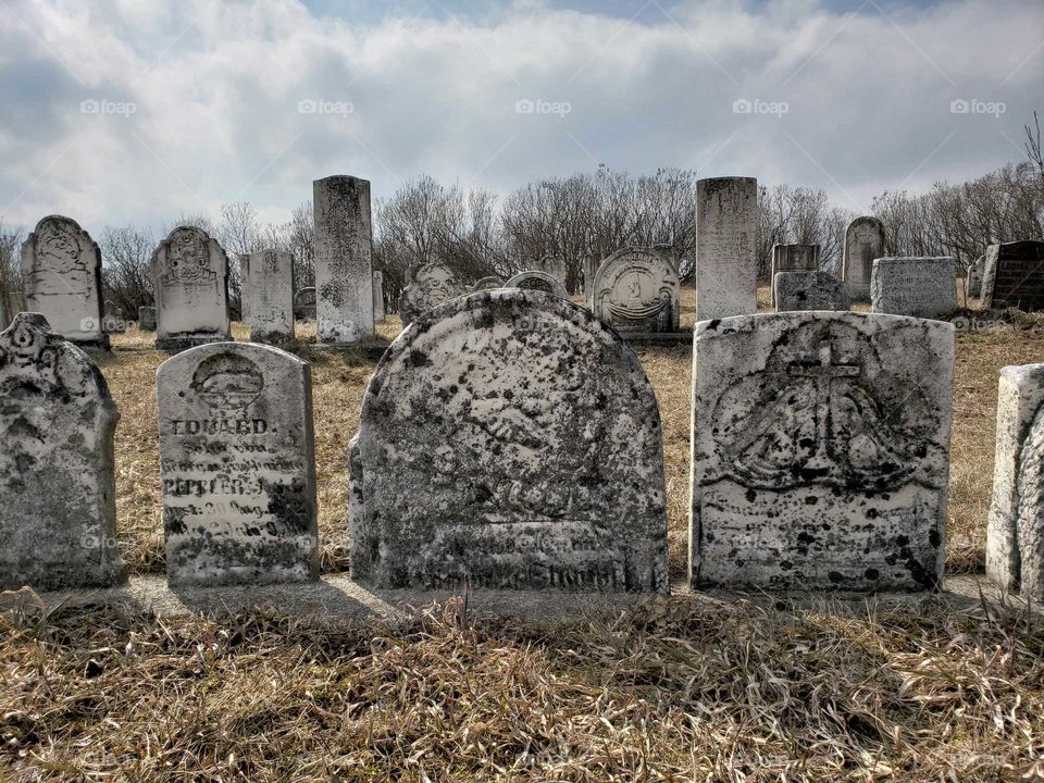 very old tombstones