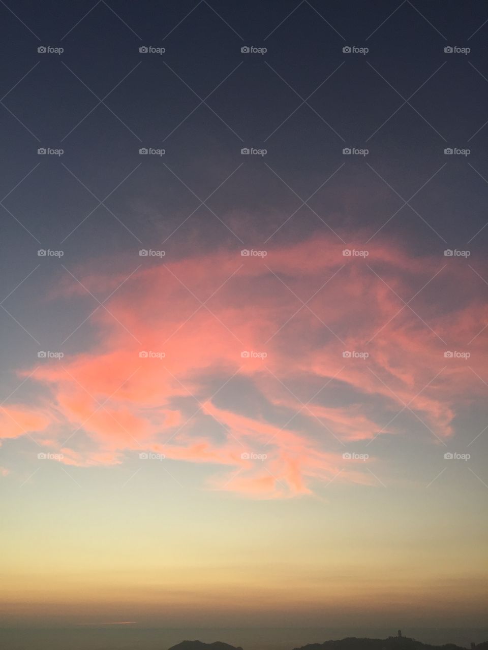 Pink clouds