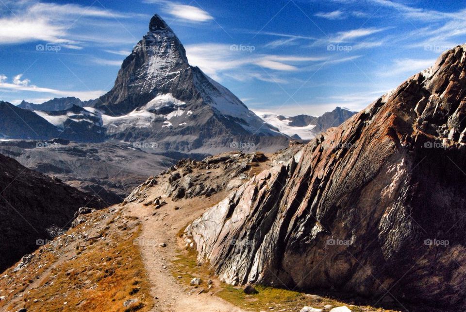 Scenic view of mountains