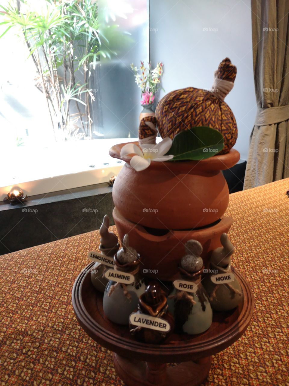 Relaxing time​ with​ spa massage​ treatment​