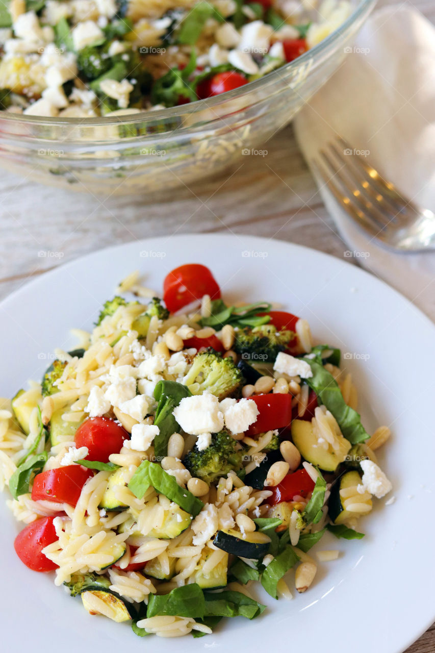 Salad in plate