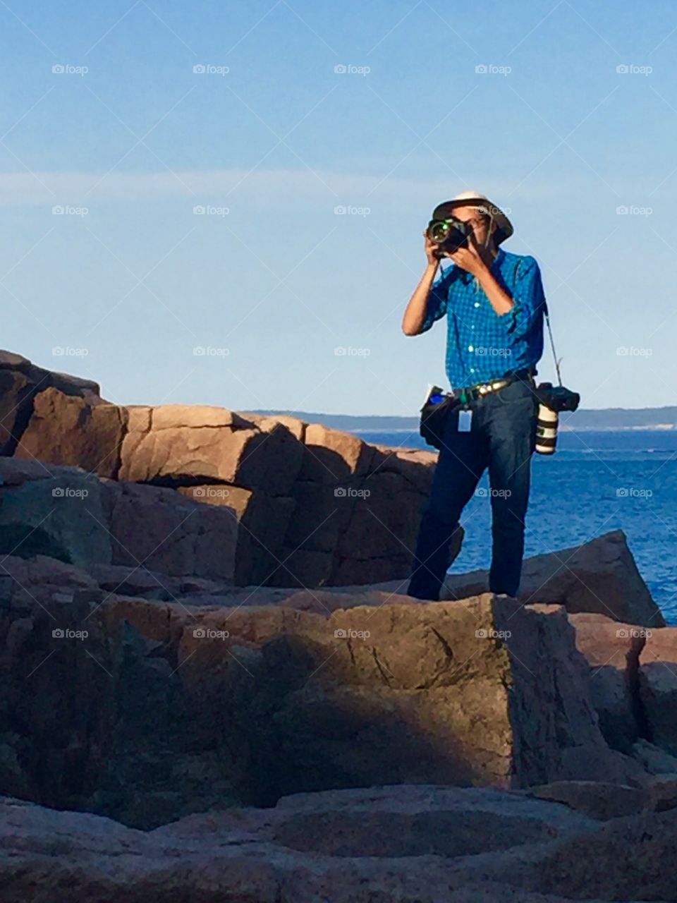 A photographer at work