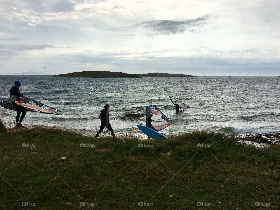 Windsurfers