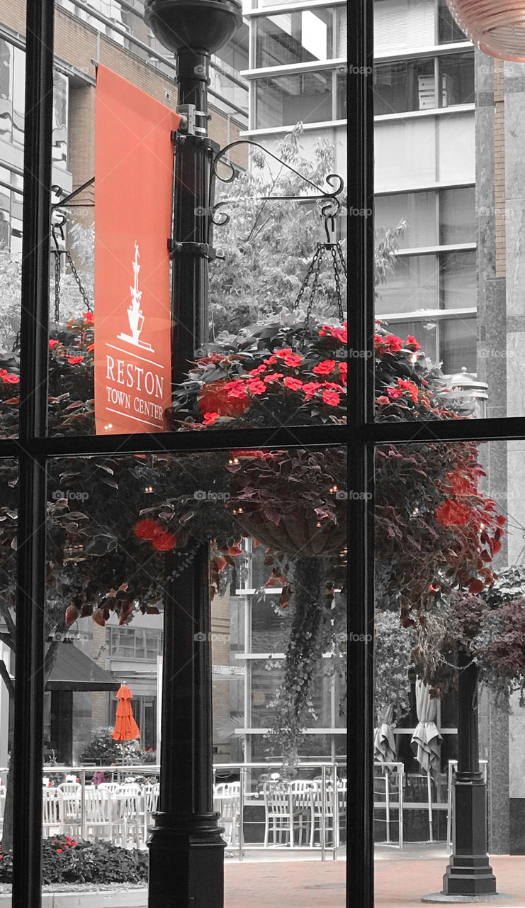 City view from the window 