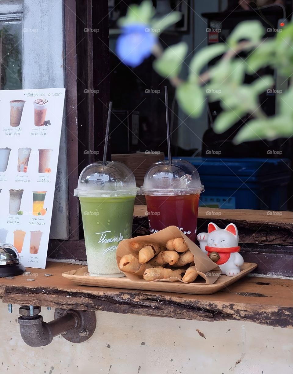 lucky cat coffee set