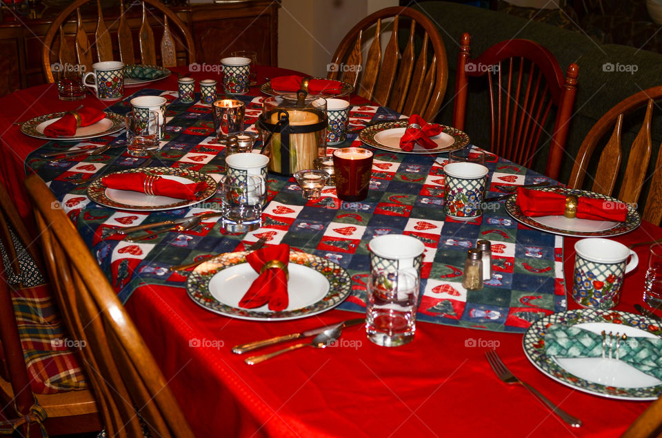 Christmas Table Setting