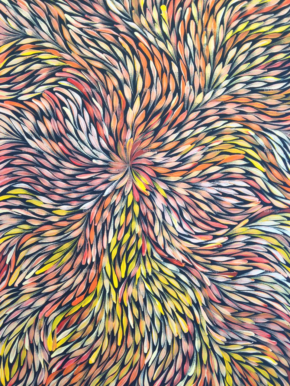 Multi color swirls